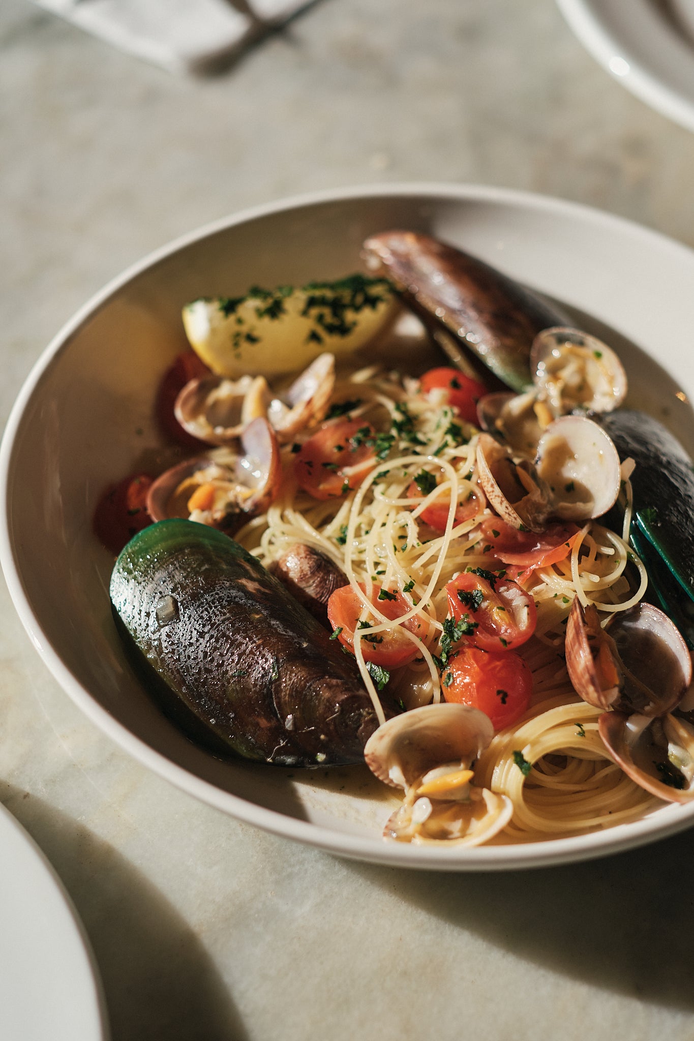 Cappellini alle Vongole & Mussels