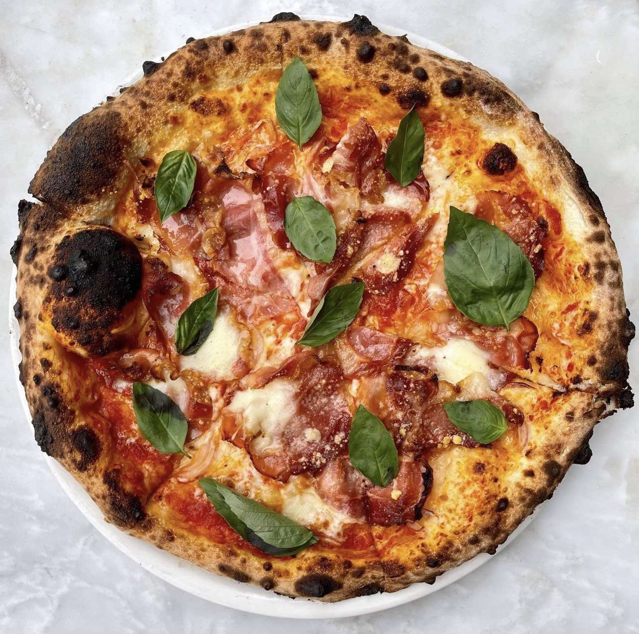 SPICY HONEY & SPECK HAM PIZZA